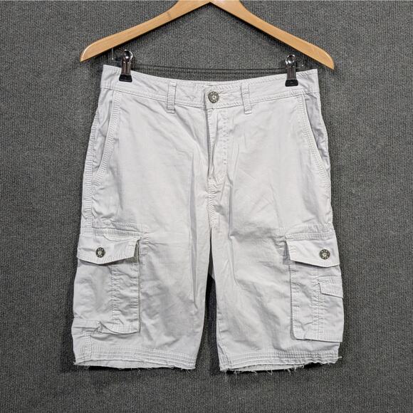 BKE Wilcox Shorts Men 29 (30x10) Cargo Smoke Standard Fit Long Length - Picture 1 of 11
